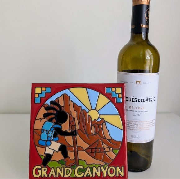 BUNDLE Earthtones Grand Canyon Kokopelli Hiker Tile Trivet Glacier National Park - Picture 12 of 12
